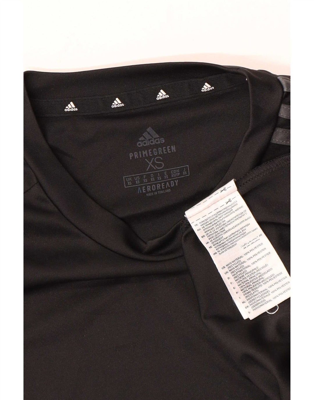 Adidas Mens Aeroready T-Shirt Top XS Black Polyester