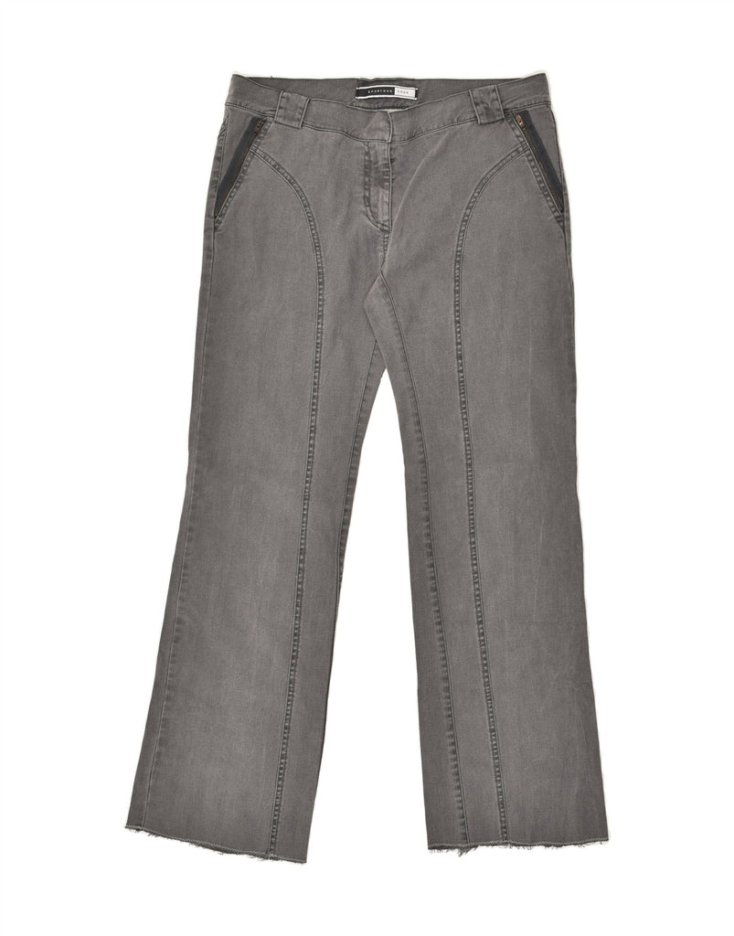 SPORTMAX Womens Bootcut Jeans UK 14 Medium W30 L29  Grey Cotton | Vintage Sportmax | Thrift | Second-Hand Sportmax | Used Clothing | Messina Hembry 