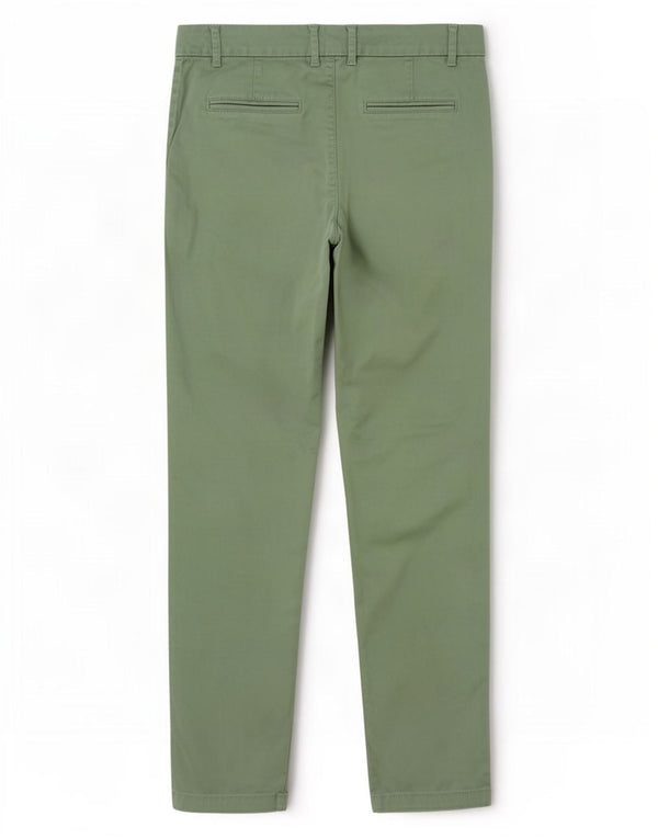 Fat Face Womens Straight Chino Trousers UK 12 Medium W30 L30 Green Cotton