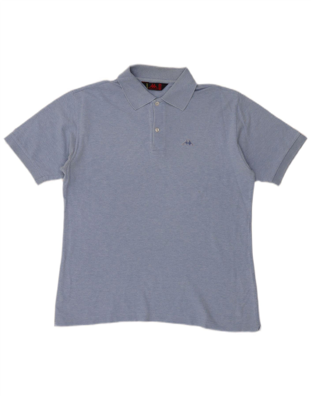 Kappa Mens Polo Shirt Medium Blue Cotton