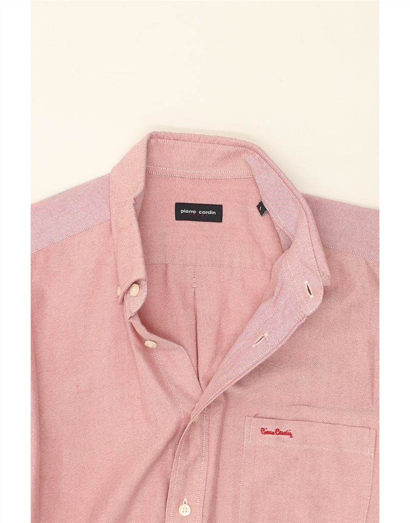 PIERRE CARDIN Mens Shirt Large Pink Cotton | Vintage Pierre Cardin | Thrift | Second-Hand Pierre Cardin | Used Clothing | Messina Hembry 