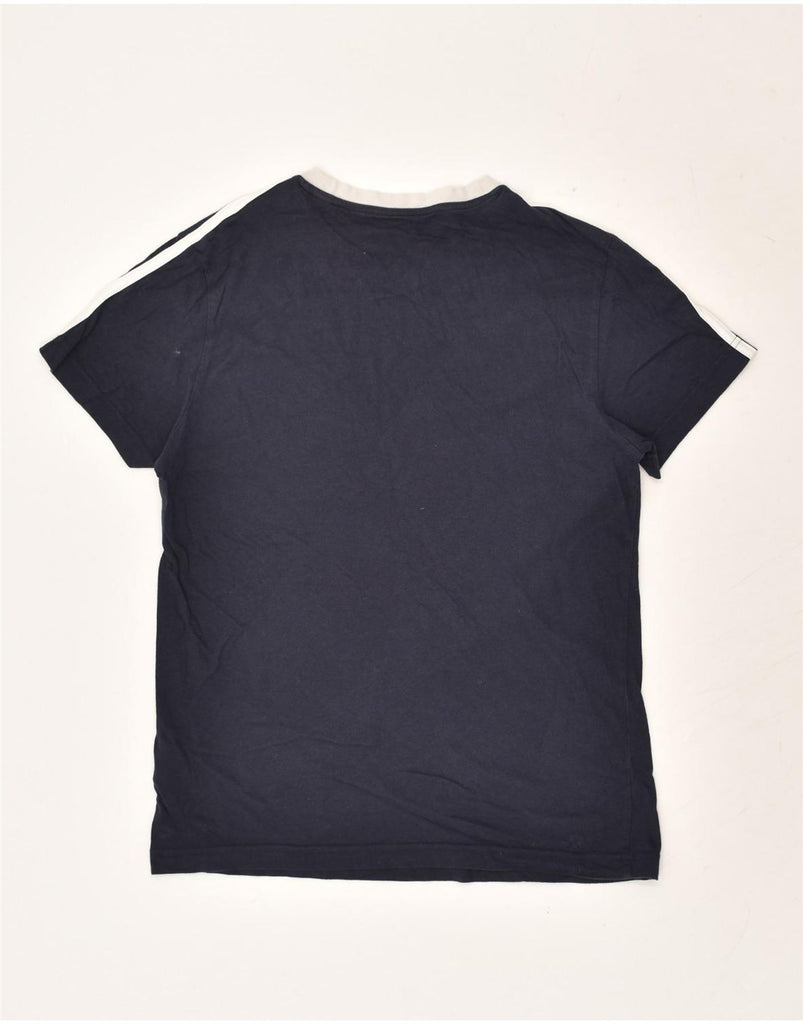 ADIDAS Mens T-Shirt Top Small Navy Blue Cotton | Vintage Adidas | Thrift | Second-Hand Adidas | Used Clothing | Messina Hembry 