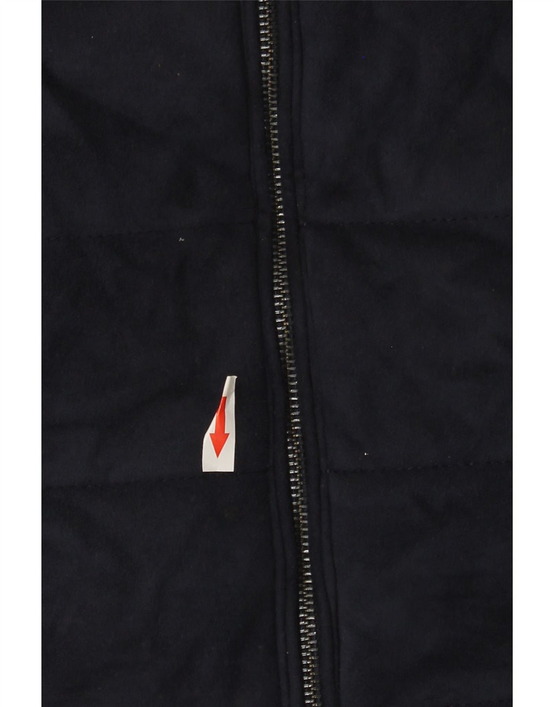 ZARA Mens Padded Gilet UK 38 Medium Navy Blue Polyester