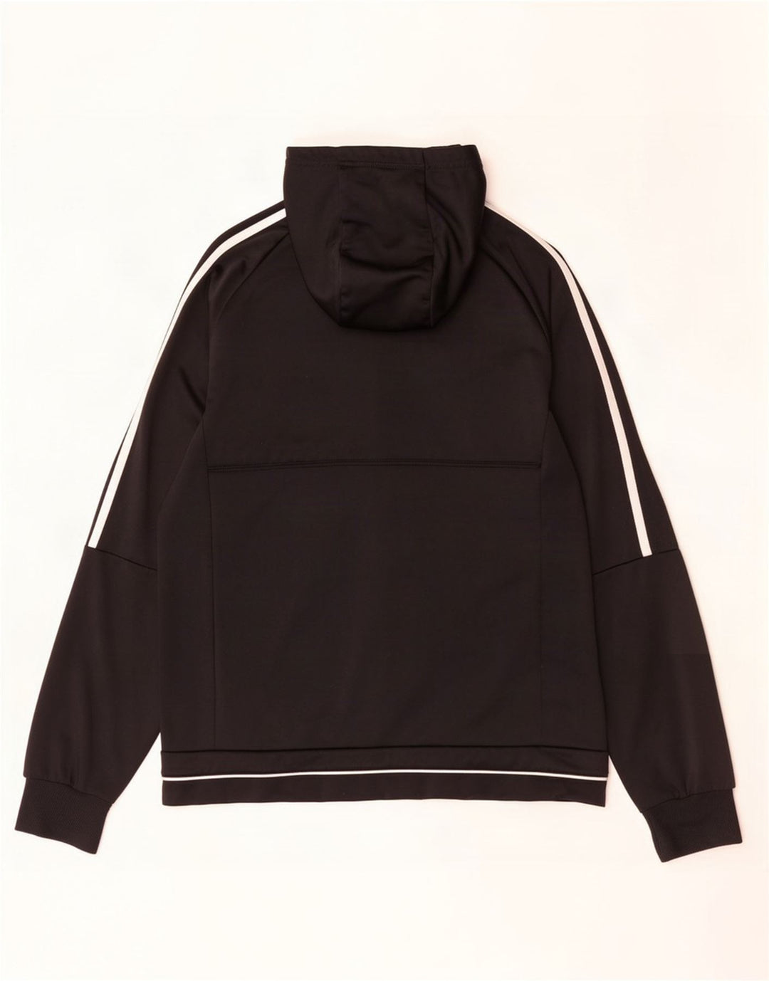 Adidas Mens Hooded Tracksuit Top Jacket Medium Black Polyester