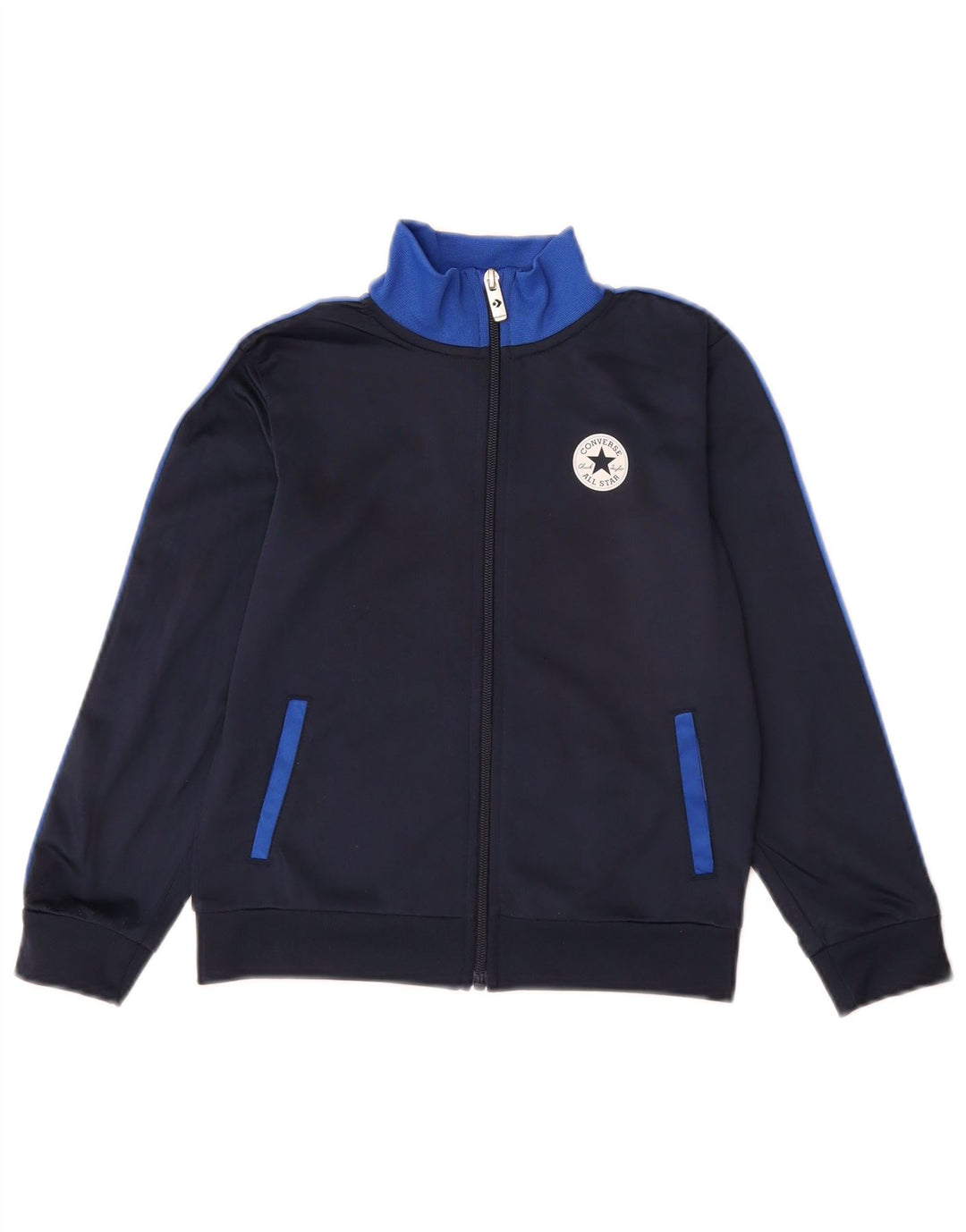 Converse Boys Chuck Taylor Tracksuit Top Jacket 6-7 Years Large Navy Blue