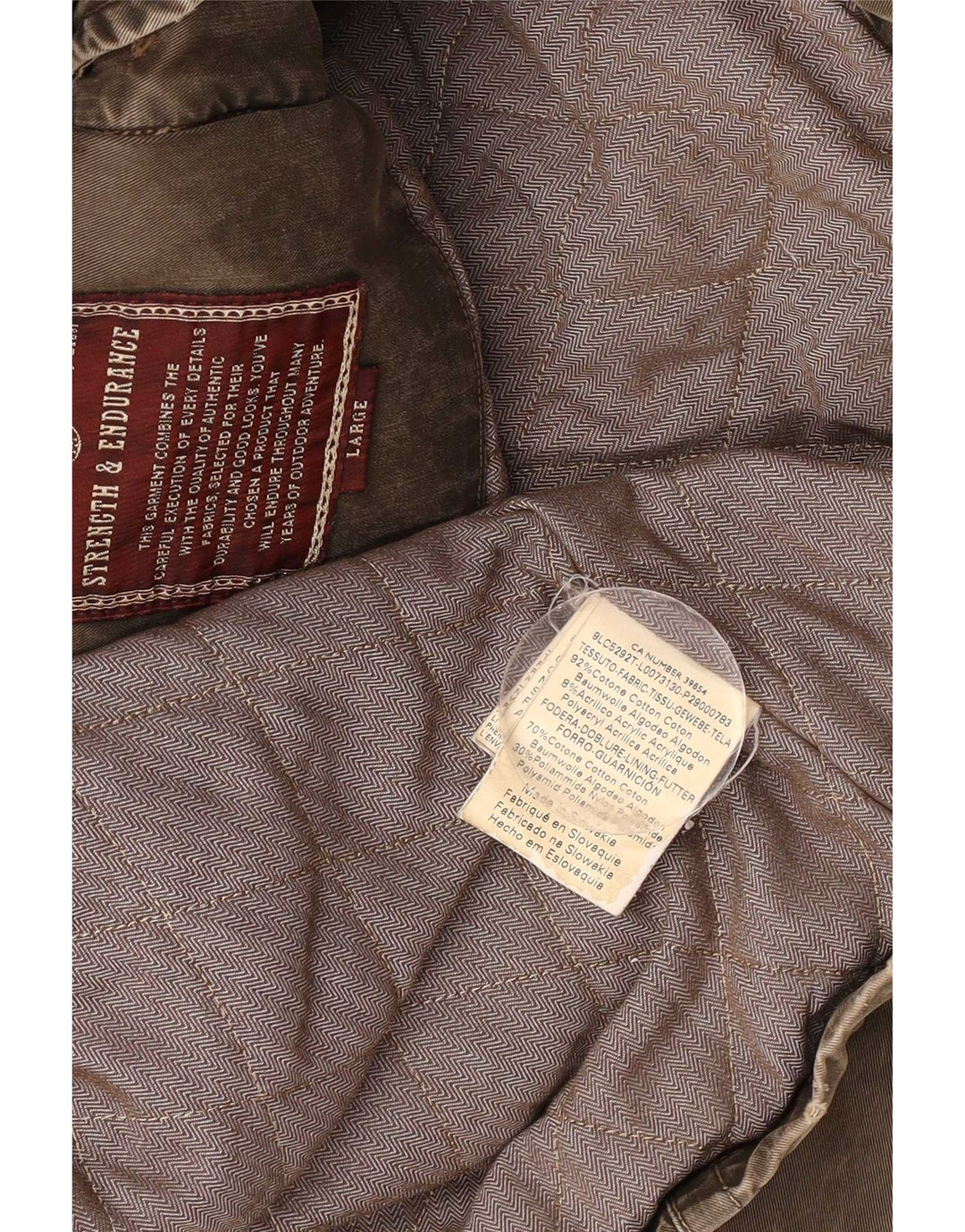 Marlboro Classics Mens Utility Jacket UK 40 Large Khaki Cotton