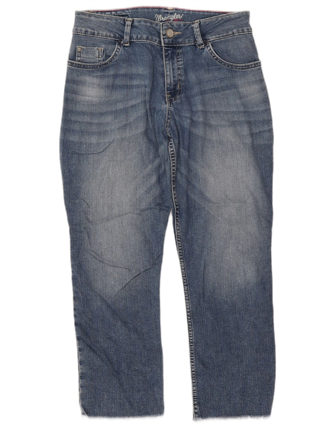 WRANGLER Womens Crop Skinny Jeans W28 L24 Blue