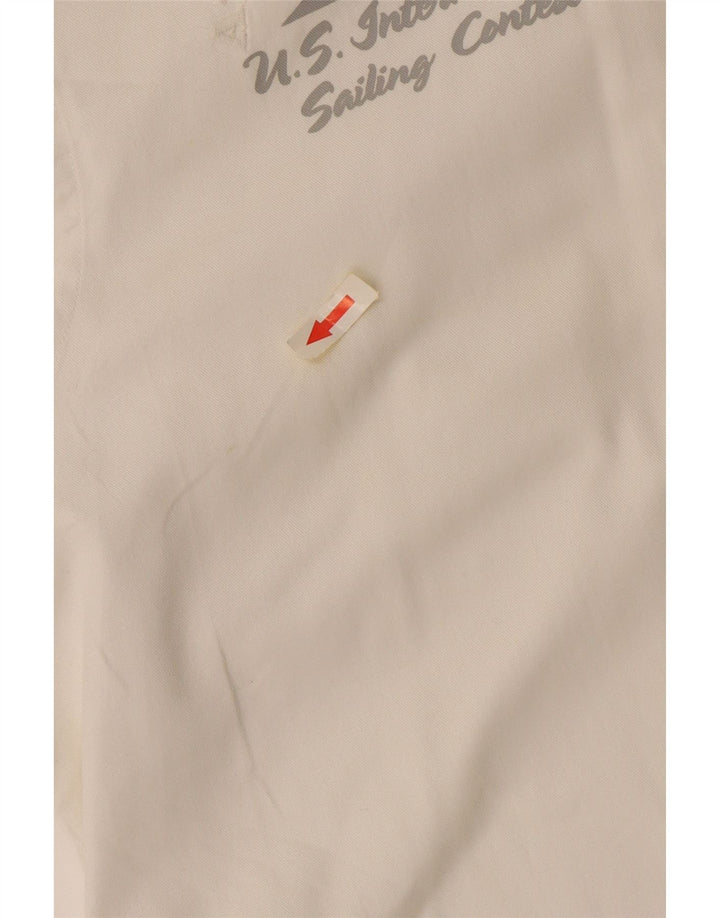 North Sails Mens Graphic Shirt 2XL Off White Cotton