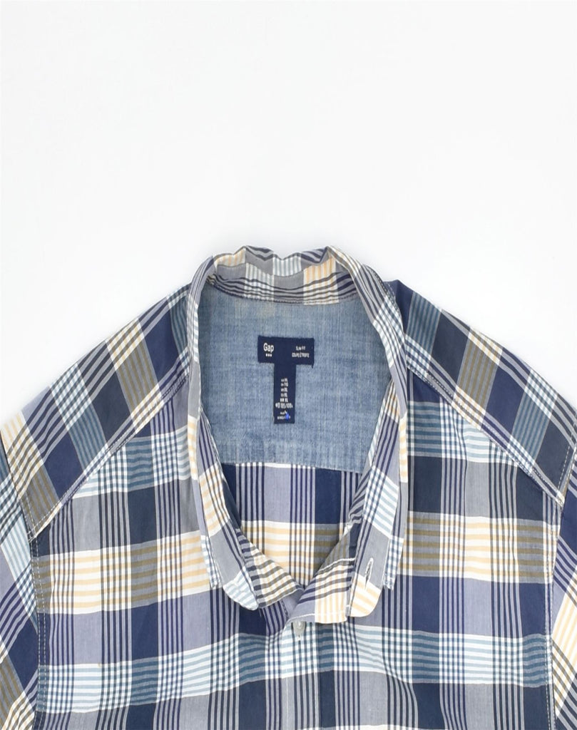 GAP Mens Shirt XL Blue Check Cotton | Vintage | Thrift | Second-Hand | Used Clothing | Messina Hembry 