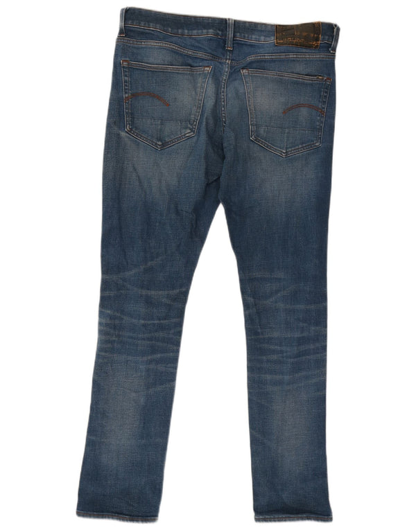 G-Star Mens Skinny Jeans W32 L32 Blue Cotton