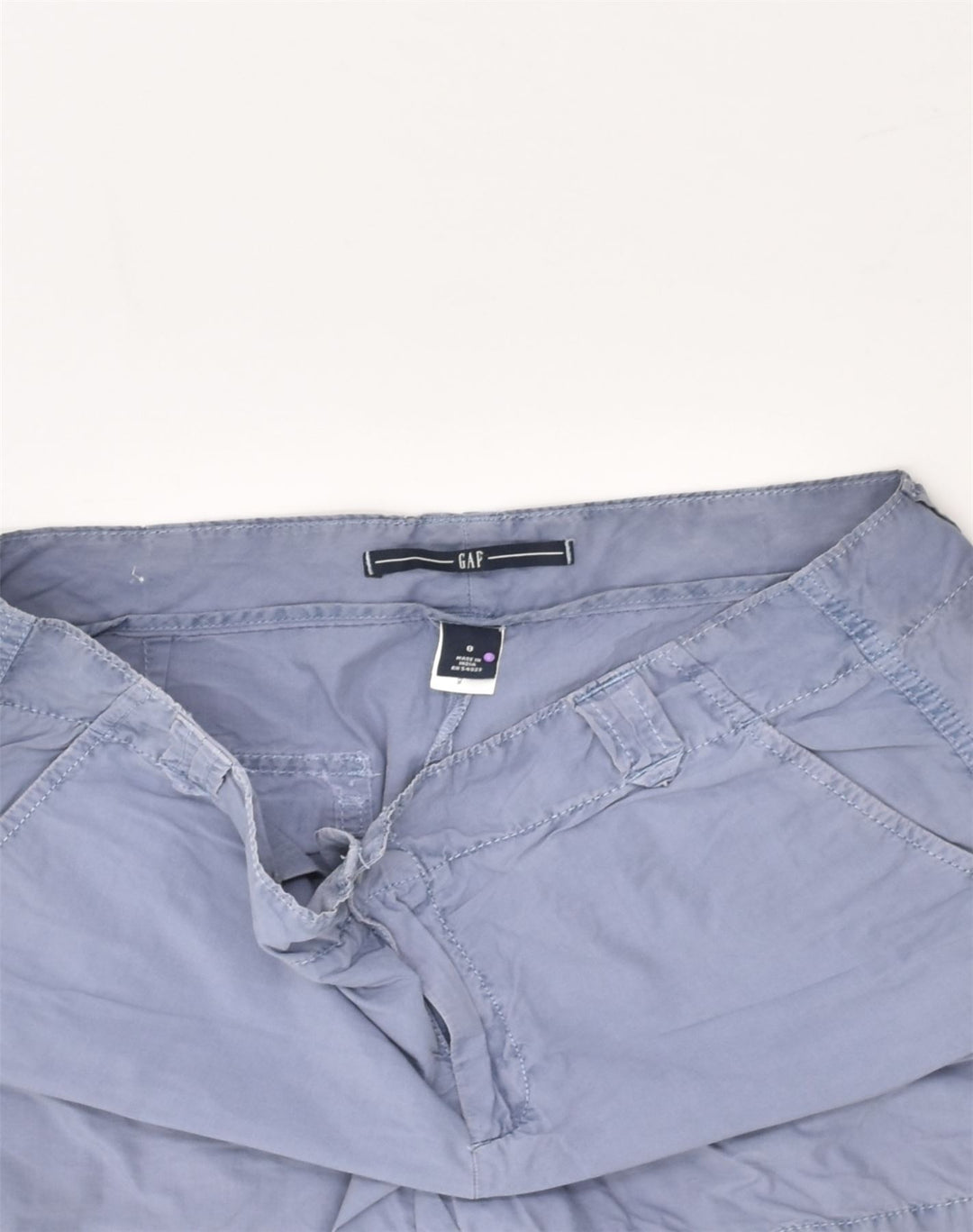 GAP Womens Chino Shorts US 8 Large W34 Grey Polyester | Vintage Gap | Thrift | Second-Hand Gap | Used Clothing | Messina Hembry 