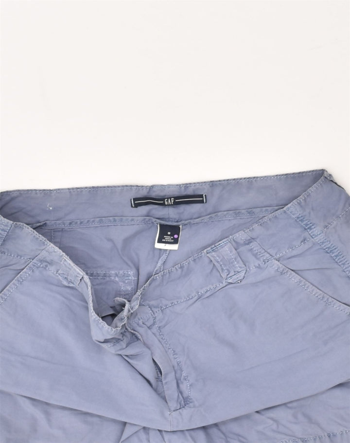 GAP Womens Chino Shorts US 8 Large W34 Grey Polyester | Vintage Gap | Thrift | Second-Hand Gap | Used Clothing | Messina Hembry 