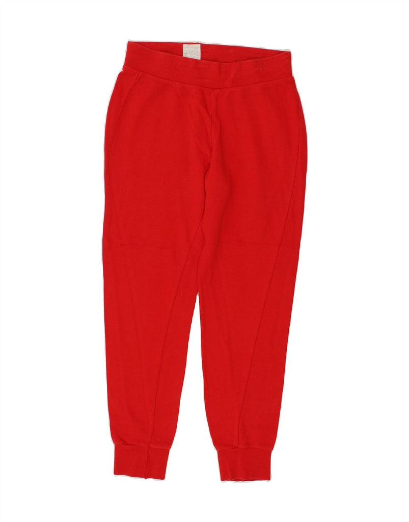 BENETTON Girls Tracksuit Trousers Joggers 11-12 Years 2XL Red Cotton | Vintage Benetton | Thrift | Second-Hand Benetton | Used Clothing | Messina Hembry 