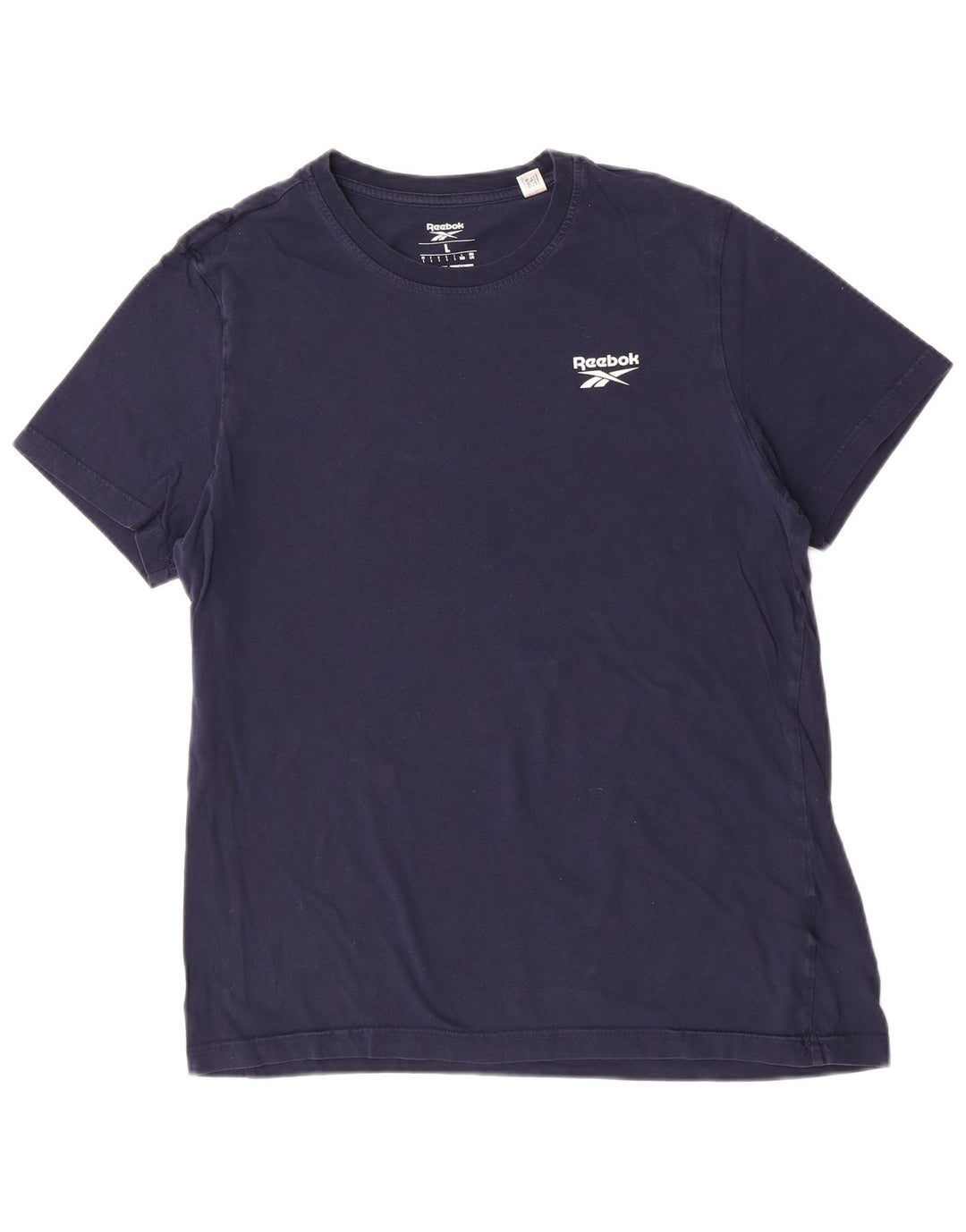 Reebok Mens T-Shirt Top Large Navy Blue Cotton