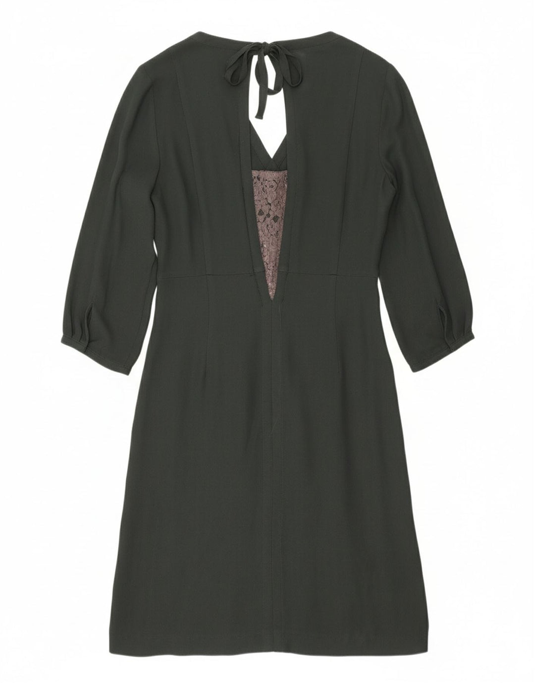JIGSAW Womens 3/4 Sleeve Maxi Dress UK 12 Medium Green Viscose