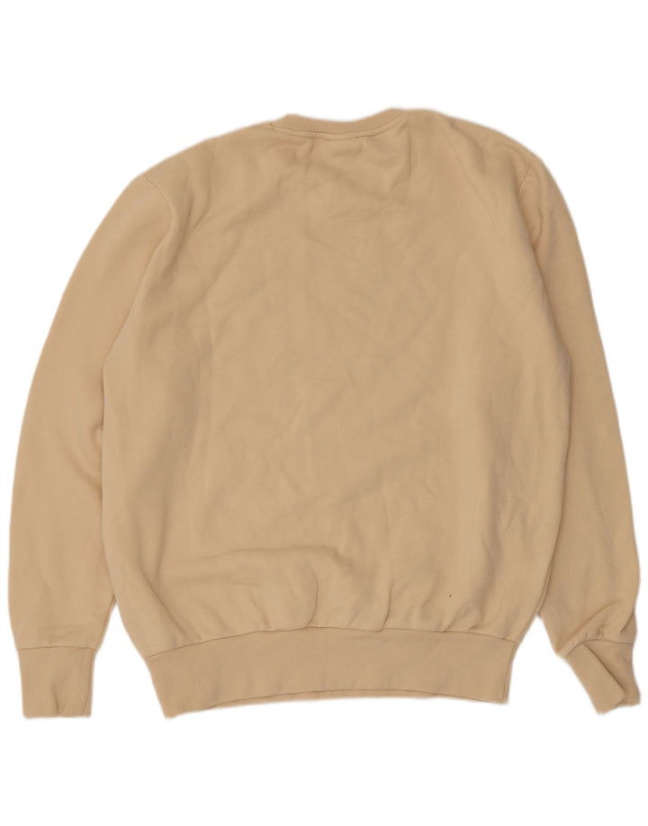 Ellesse Mens Graphic Sweatshirt Jumper XL Beige Cotton