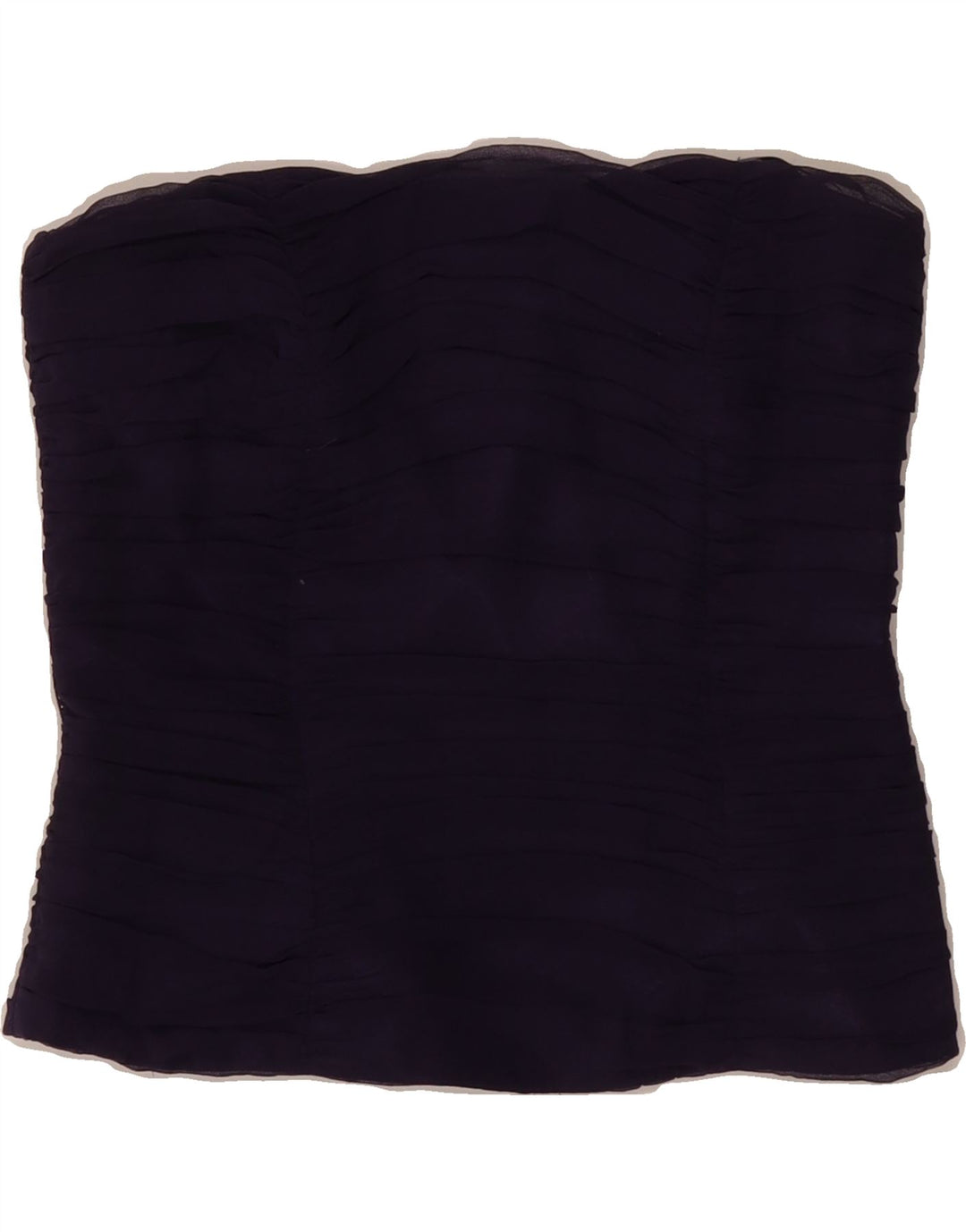MONSOON Womens Crop Strapless Top UK 10 Small  Purple Silk Vintage Monsoon and Second-Hand Monsoon from Messina Hembry 