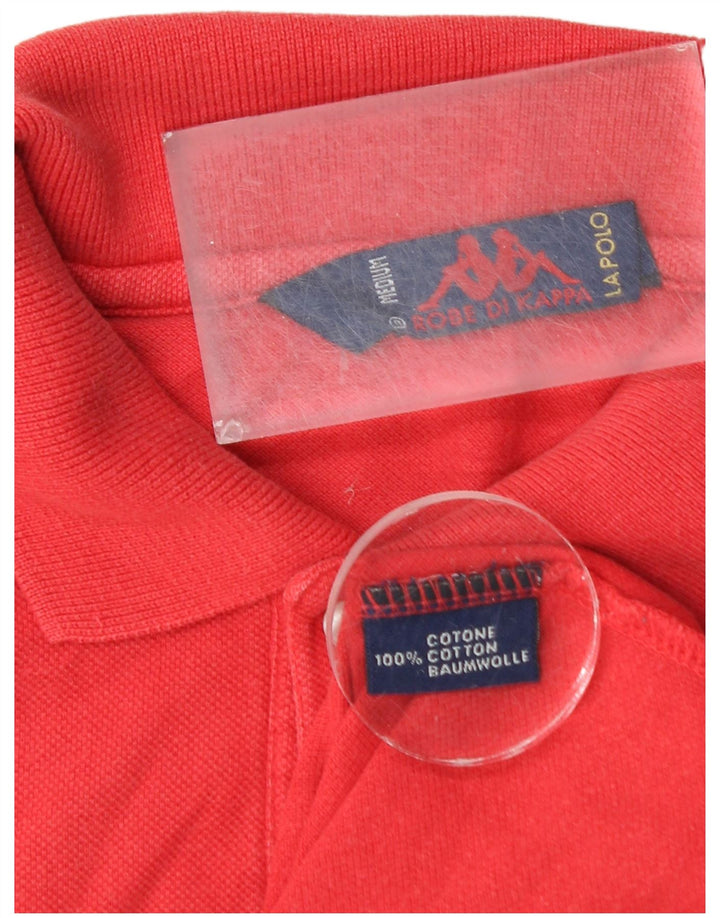 Kappa Mens Polo Shirt Medium Red Cotton