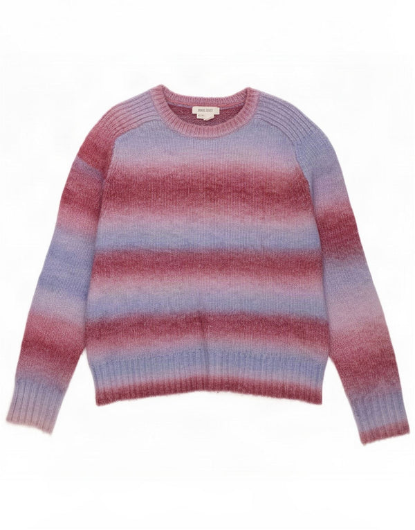 White Stuff Womens Boat Neck Jumper Sweater UK 14 Large Blue Striped