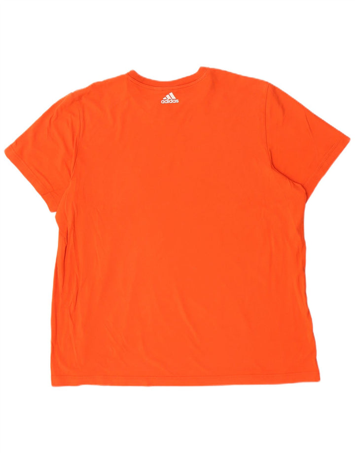 Adidas Mens Graphic T-Shirt Top 2XL Orange
