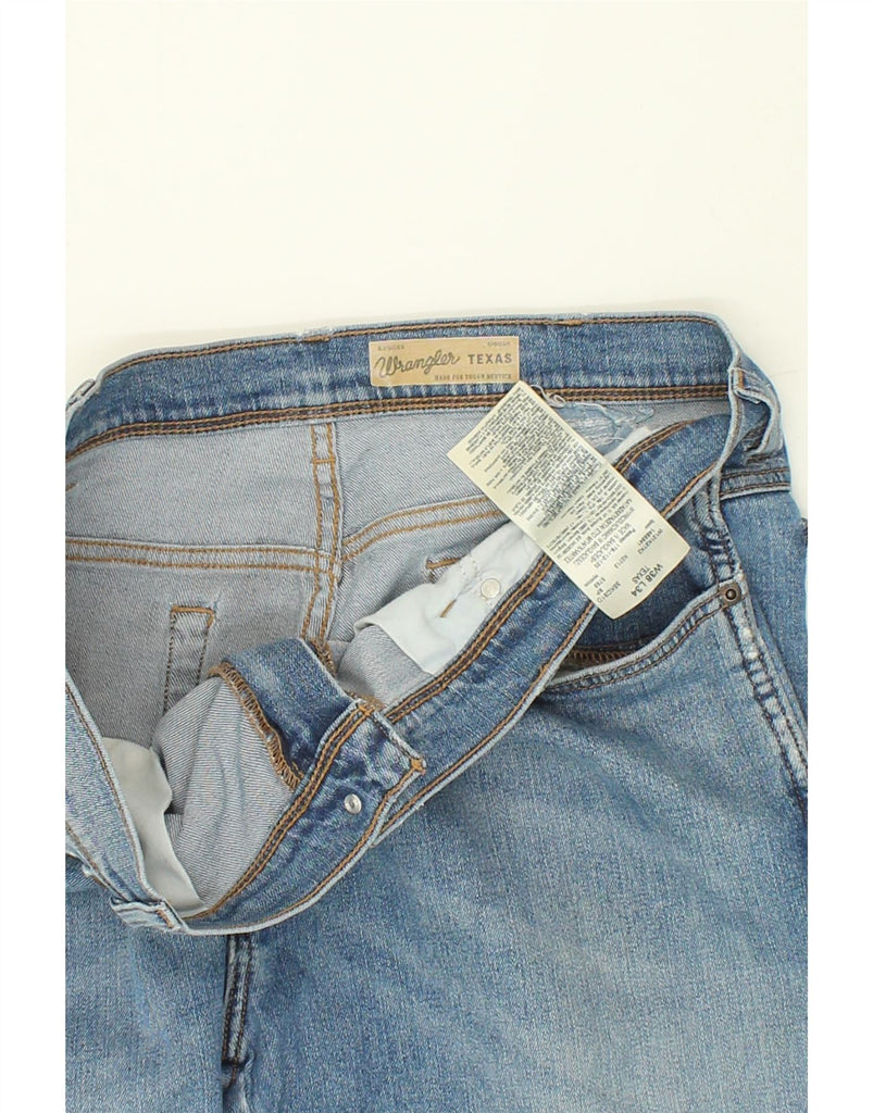 WRANGLER Mens Texas Slim Jeans W38 L34  Blue Cotton | Vintage Wrangler | Thrift | Second-Hand Wrangler | Used Clothing | Messina Hembry 