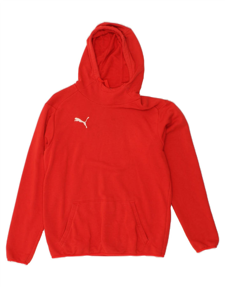 PUMA Mens Hoodie Jumper Small Red Cotton Vintage Puma and Second-Hand Puma from Messina Hembry 