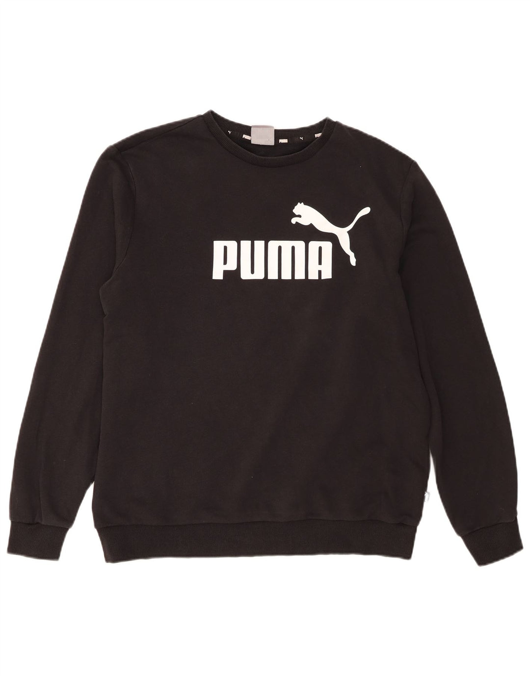 Puma Mens Graphic Sweatshirt Jumper Large Black Cotton