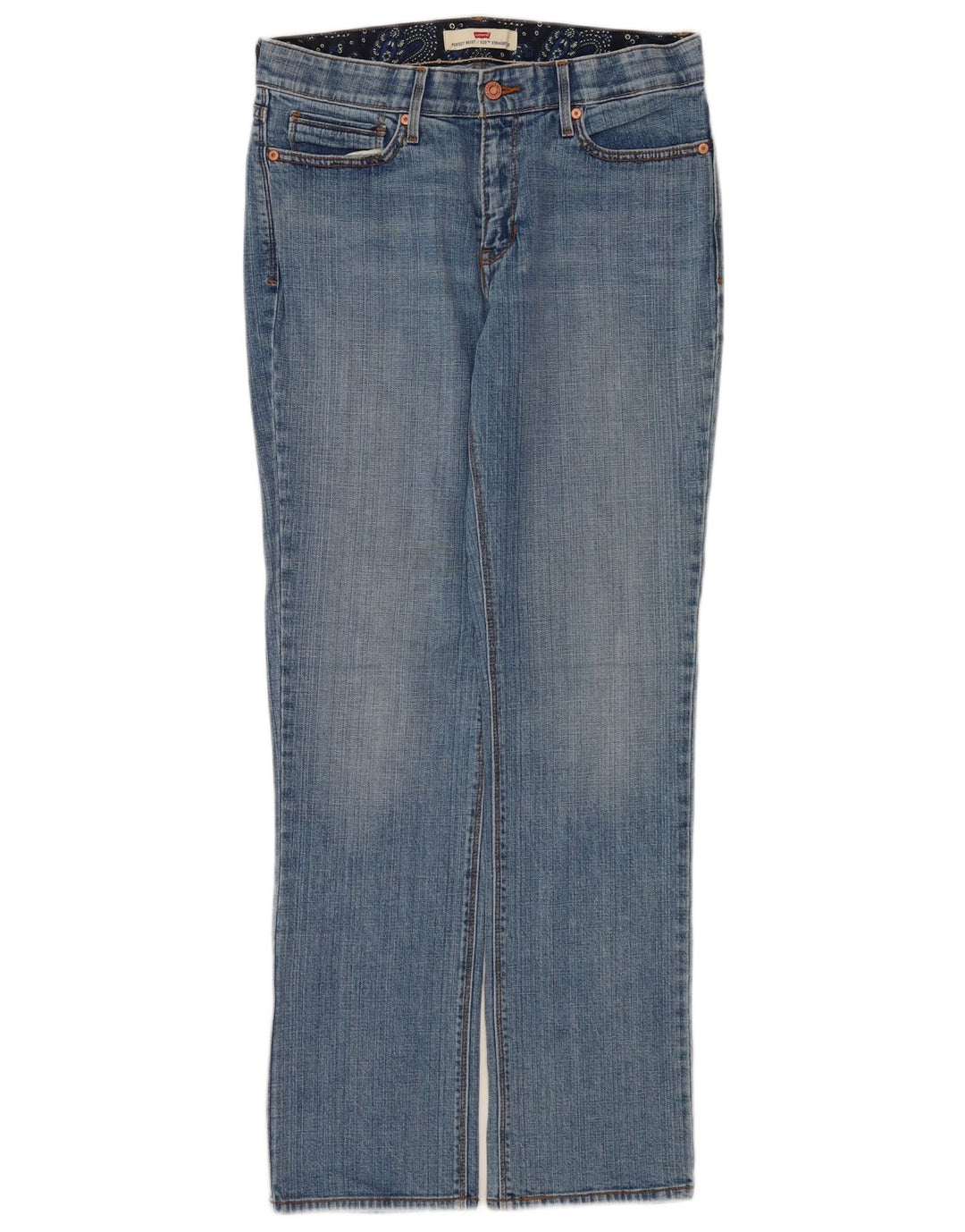 Levi's Womens 525 Straight Jeans US 10 Large W30 L32 Blue Cotton