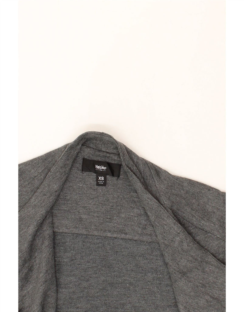 MOSSIMO Womens Open Cardigan Sweater UK 6 XS Grey Rayon Vintage Mossimo and Second-Hand Mossimo from Messina Hembry 