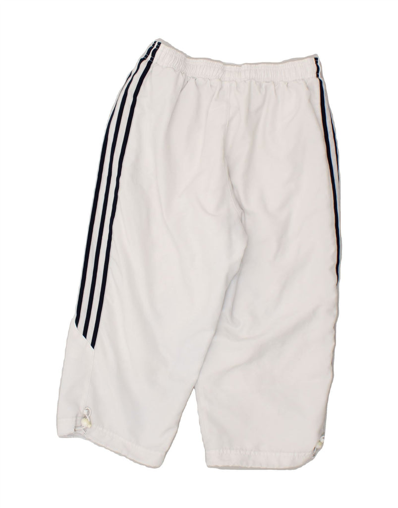 ADIDAS Mens Bermuda Sport Shorts Small White Polyester | Vintage Adidas | Thrift | Second-Hand Adidas | Used Clothing | Messina Hembry 