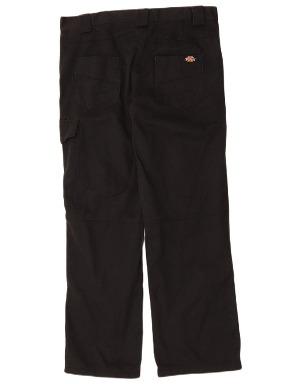 Dickies Womens Straight Cargo Trousers UK 12 Medium W36 L31 Black Polyester