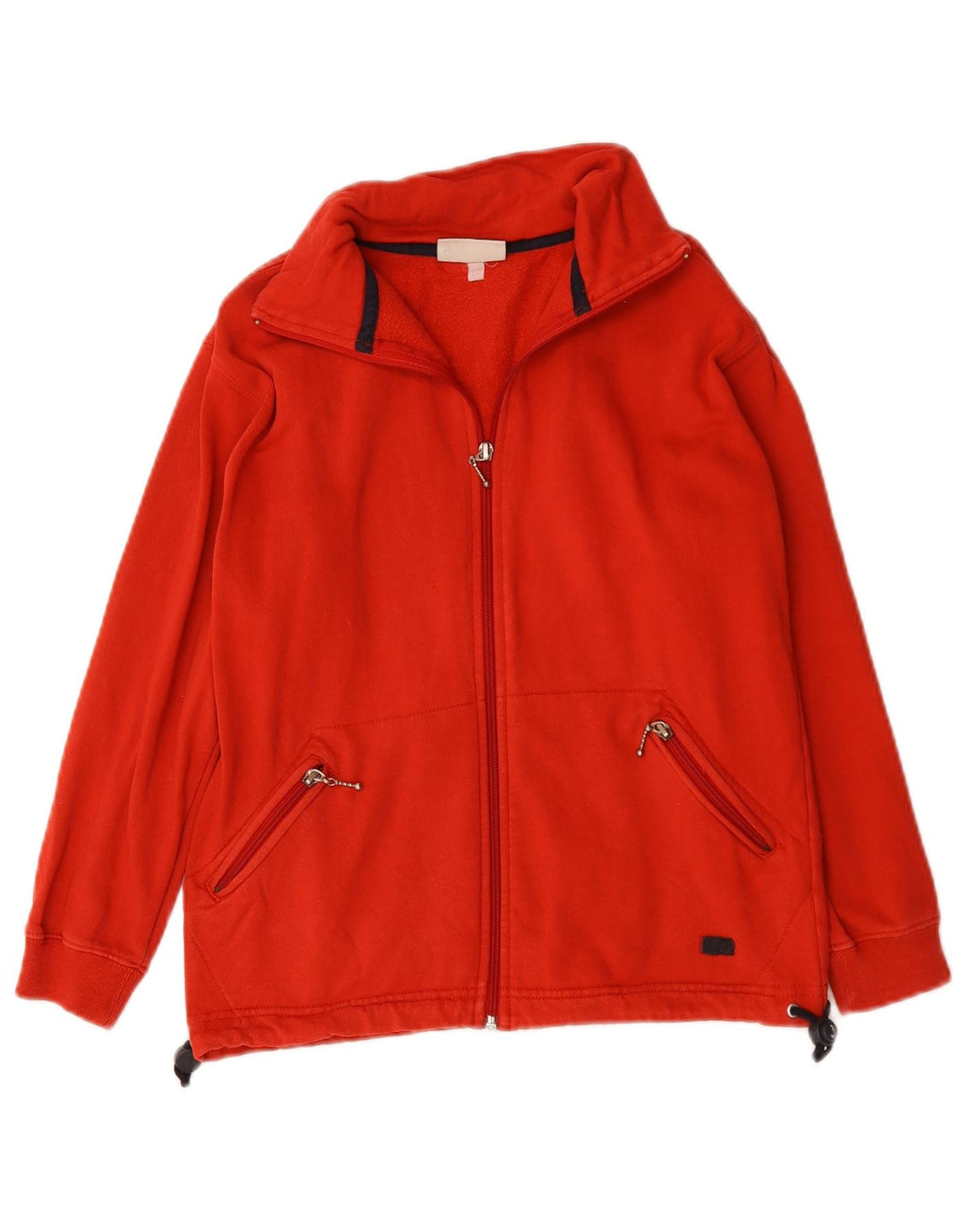 Asics Boys Tracksuit Top Jacket 11-12 Years Red Cotton