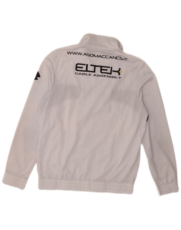 Lotto Mens Graphic Tracksuit Top Jacket Medium White Colourblock Polyester