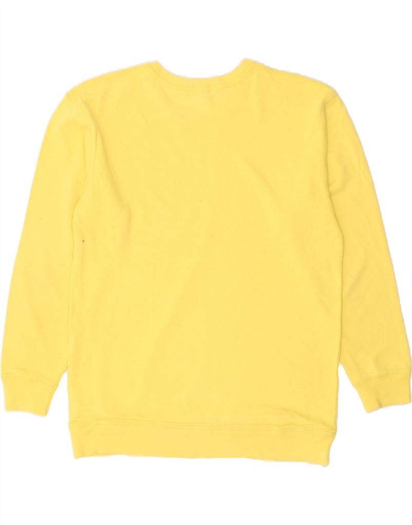 POLO RALPH LAUREN Womens Sweatshirt Jumper UK 18 XL Yellow Cotton | Vintage Polo Ralph Lauren | Thrift | Second-Hand Polo Ralph Lauren | Used Clothing | Messina Hembry 