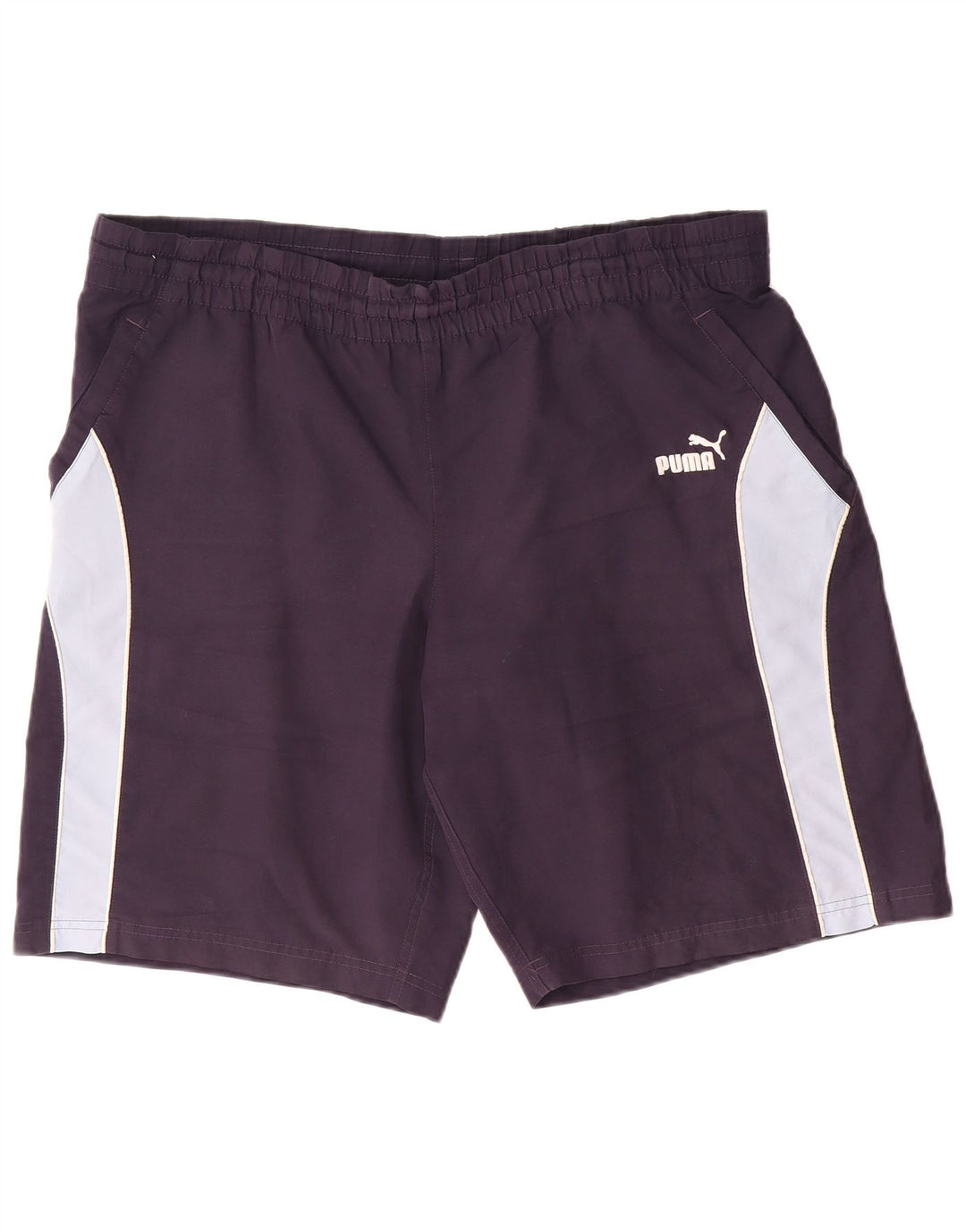 Puma Mens Sport Shorts Large Navy Blue Colourblock Polyester