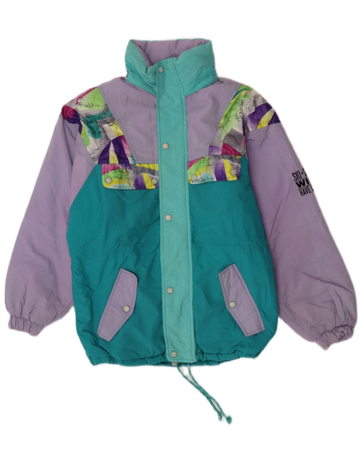 Cacao Mens Loose Fit Graphic Ski Jacket IT 46 Small Multicoloured