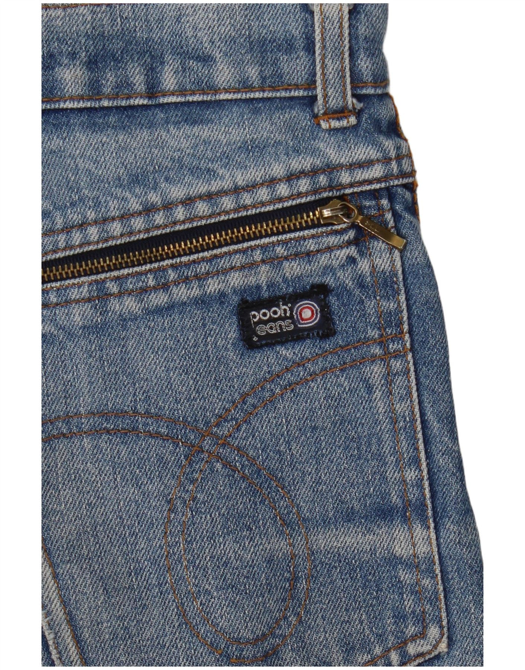 Pooh Mens Denim Shorts XS W27  Blue