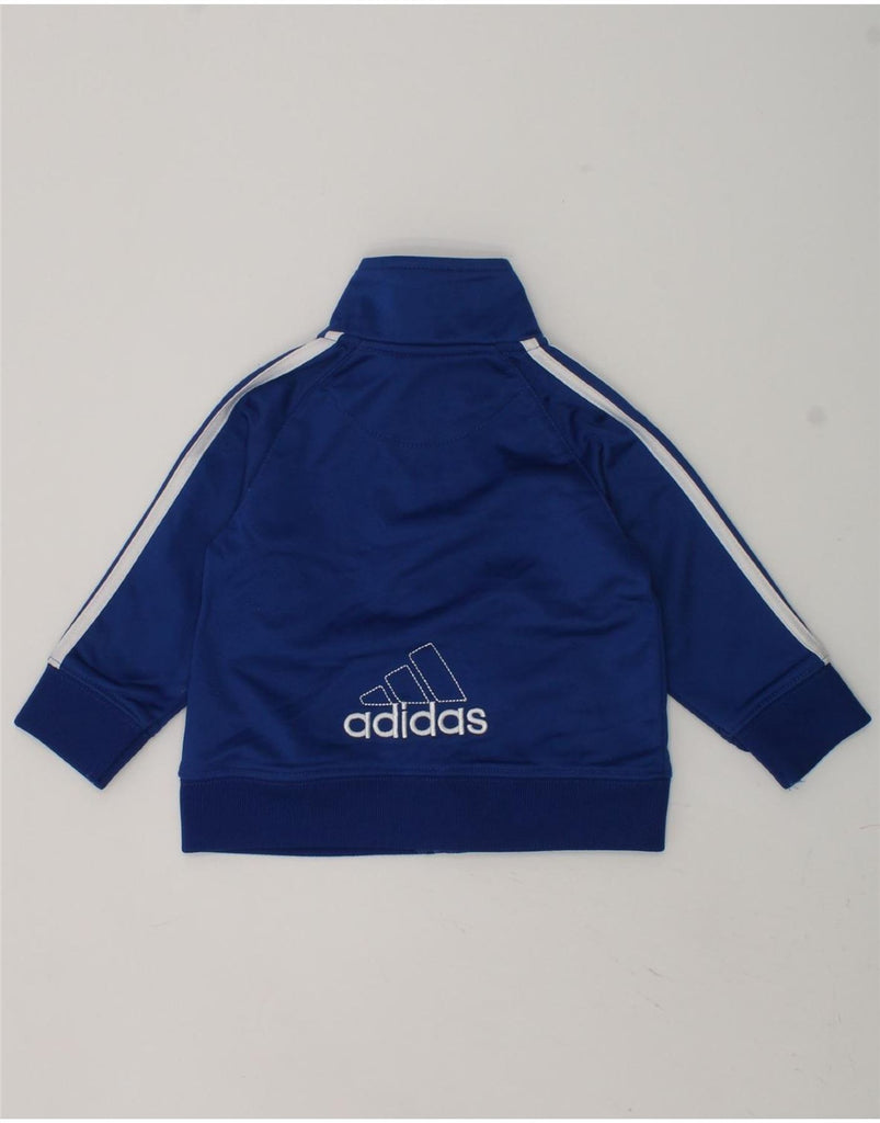 ADIDAS Baby Boys Graphic Tracksuit Top Jacket 6-9 Months Navy Blue | Vintage Adidas | Thrift | Second-Hand Adidas | Used Clothing | Messina Hembry 