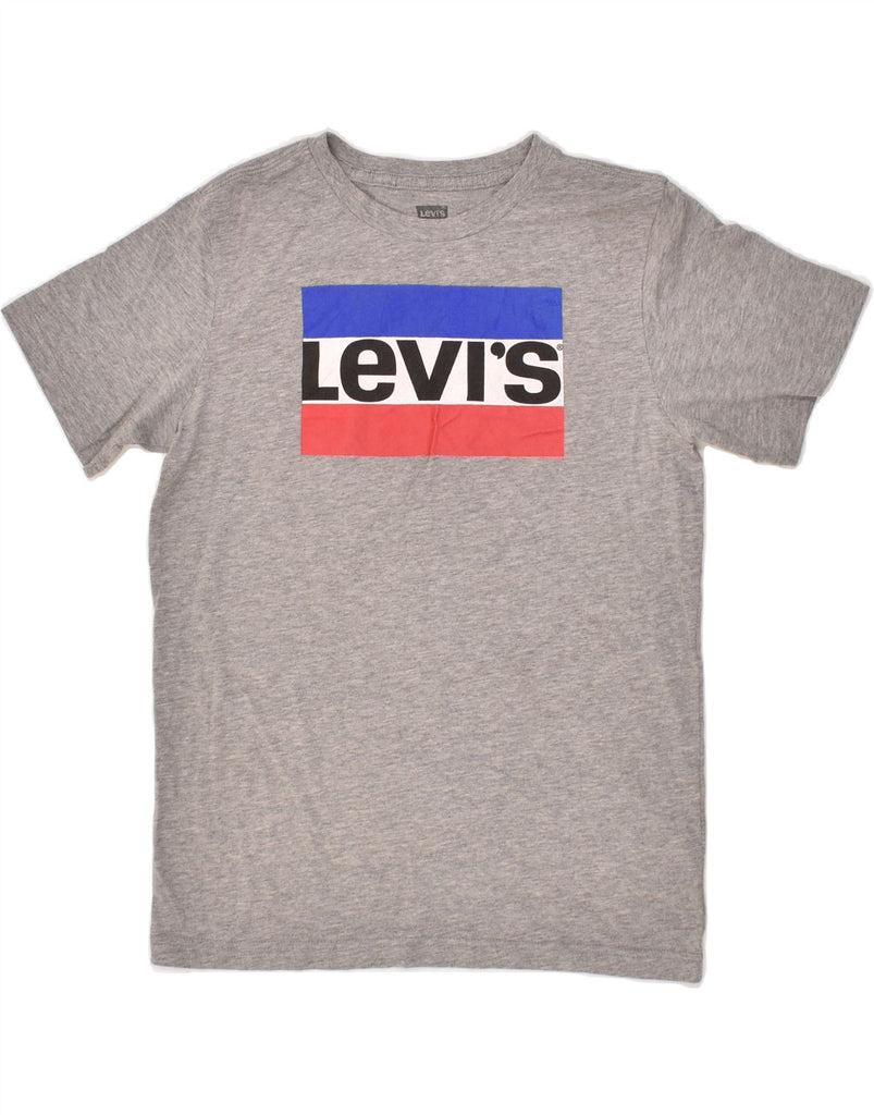 LEVI'S Boys Graphic T-Shirt Top 13-14 Years XL Grey Cotton | Vintage Levi's | Thrift | Second-Hand Levi's | Used Clothing | Messina Hembry 