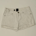 MOSSIMO Womens Denim Shorts US 2 XS W28  White Cotton Vintage Mossimo and Second-Hand Mossimo from Messina Hembry 