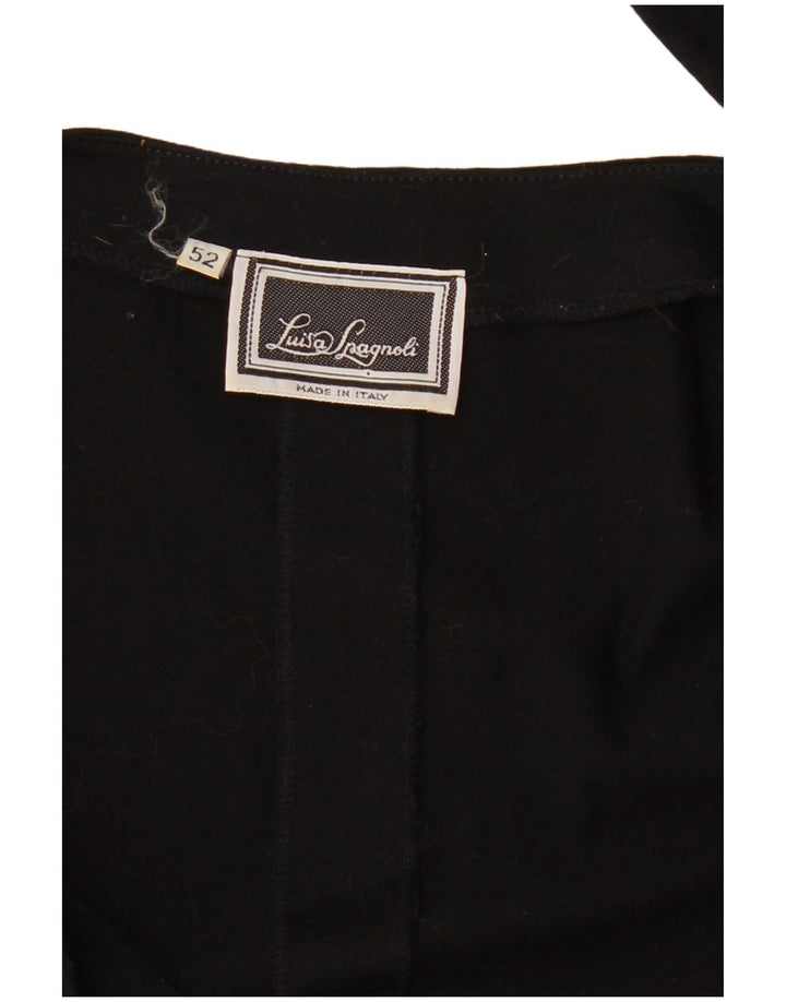 Luisa Spagnoli Womens Shirt Blouse IT 52 2XL Black
