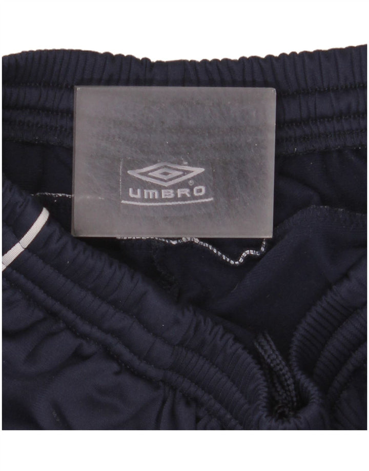 Umbro Mens Graphic Tracksuit Trousers Medium Navy Blue Polyester