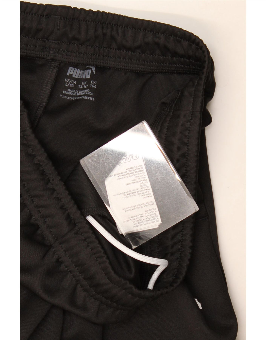 PUMA Boys Tracksuit Trousers Joggers 13-14 Years Black Polyester