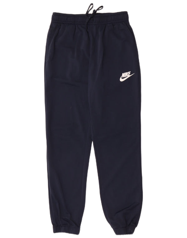 Nike Mens Tracksuit Trousers Joggers Medium Navy Blue Polyester