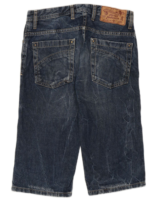 Diesel Boys Acid Wash Denim Bermuda Shorts 11-12 Years W26  Blue