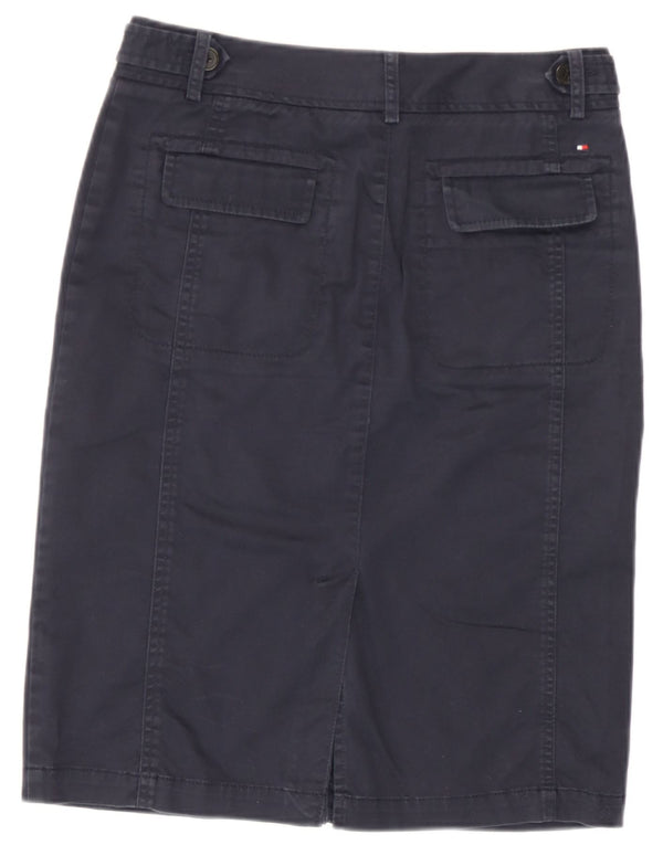 Tommy Hilfiger Womens Midi Skirt US 6 Medium W30  Navy Blue