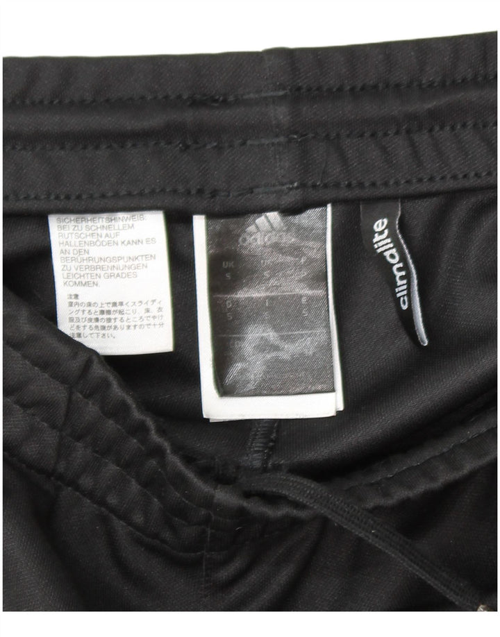 Adidas Mens Tracksuit Trousers Small Black Polyester