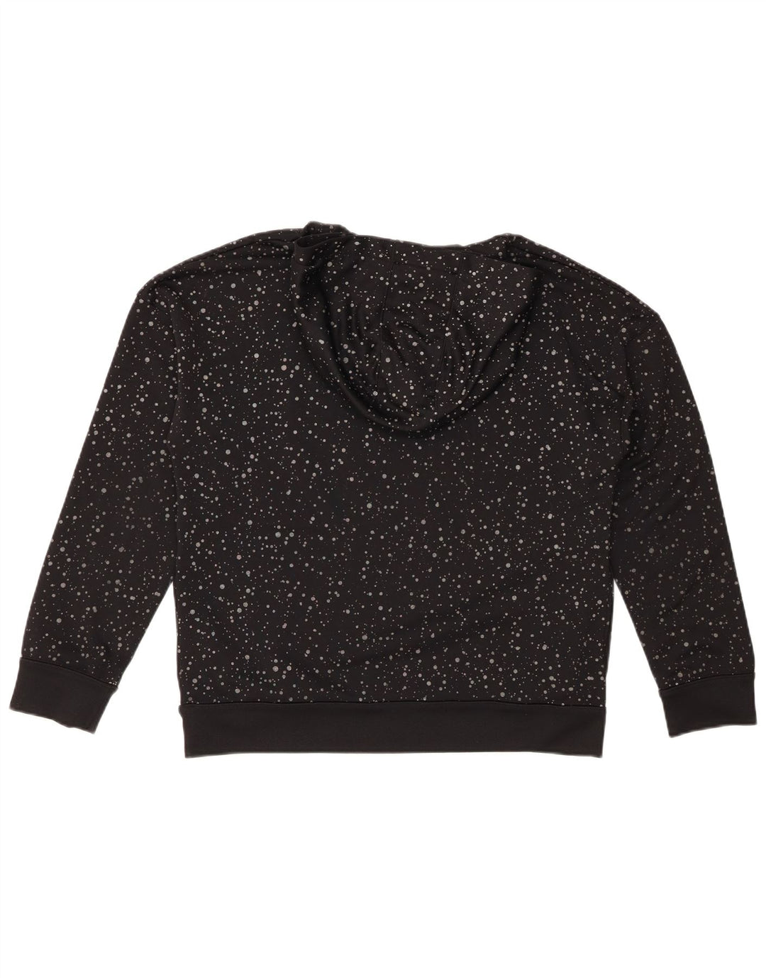 JORDAN Boys Therma-Fit Graphic Hoodie Jumper 13-14 Years XL Black Spotted