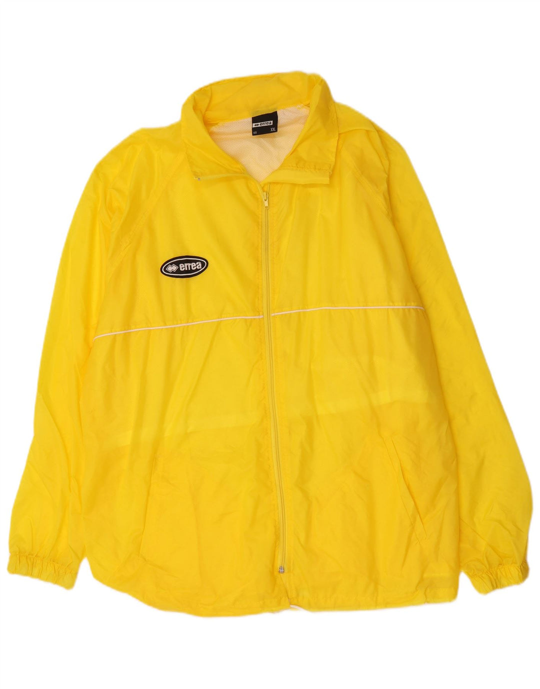 Errea Mens Rain Jacket UK 44 2XL Yellow Nylon