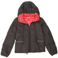 Roxy Womens Hooded Loose Fit Padded Jacket UK 3 XS Black Polyamide